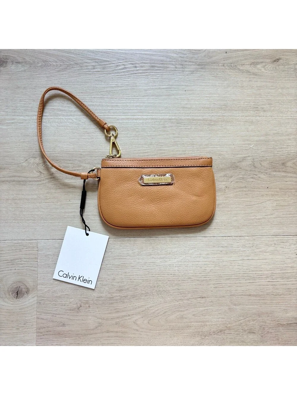 Calvin Klein NWT Women's Camel Tan Wristlet